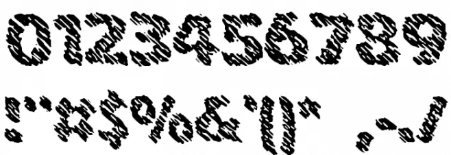 Ink Swipes BRK Font OTHER CHARS