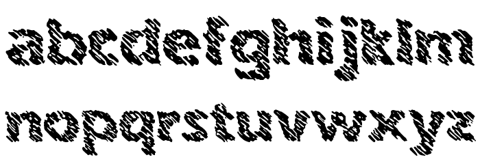 Ink Swipes BRK Font LOWERCASE