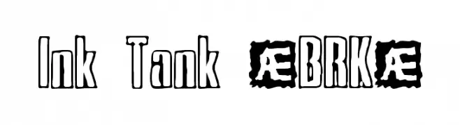 Ink Tank [BRK]  नि: शुल्क फ़ॉन्ट्स डाउनलोड