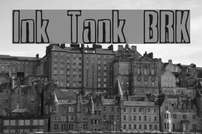 Ink Tank [BRK] Font examples