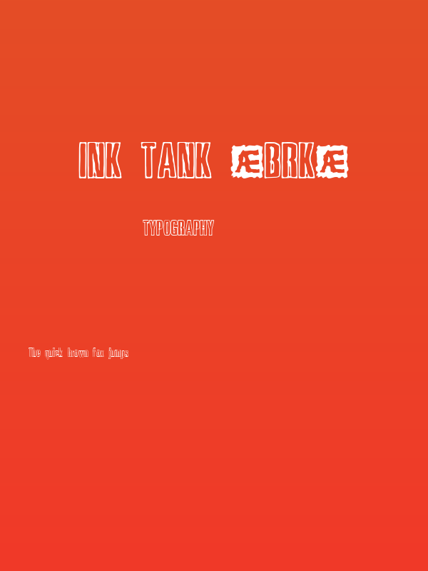 Ink Tank [BRK] Poster
