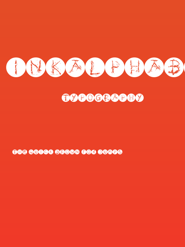 InkAlphabetInvers Poster