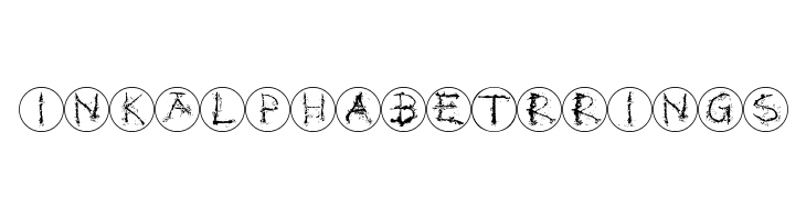 InkAlphabetRRings  font caratteri gratis