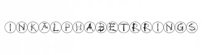 InkAlphabetRRings  नि: शुल्क फ़ॉन्ट्स डाउनलोड