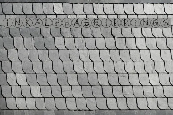 InkAlphabetRRings Example 1