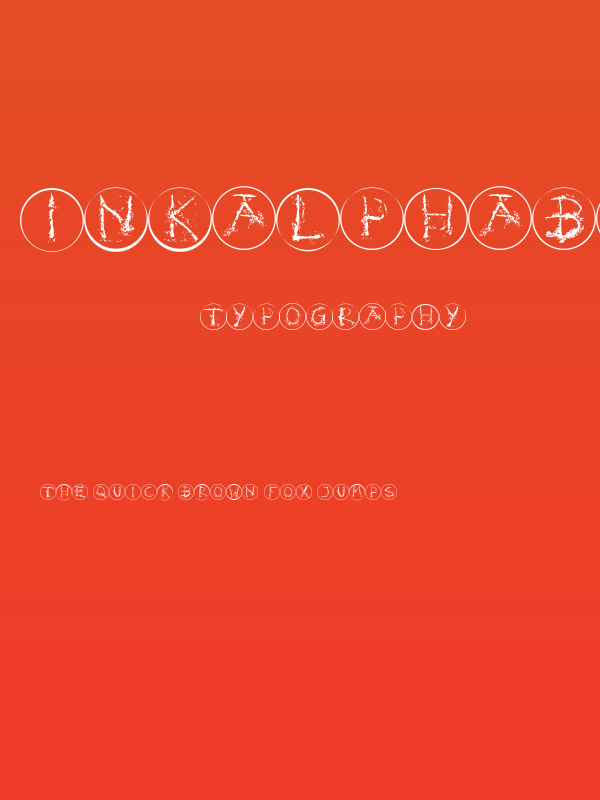 InkAlphabetRRings Poster