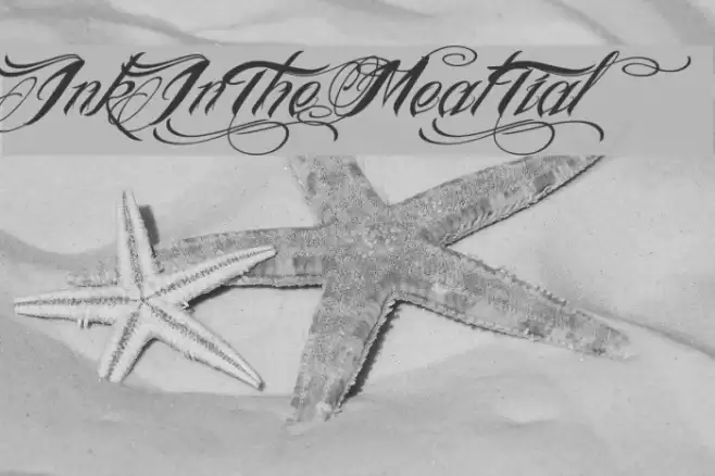 InkInTheMeat-Tial Font examples