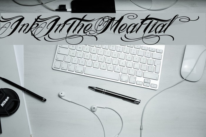 InkInTheMeat-Tial Font examples