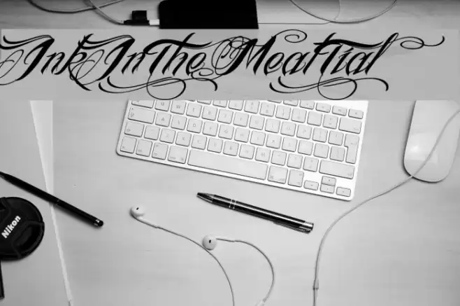 InkInTheMeat-Tial Font examples
