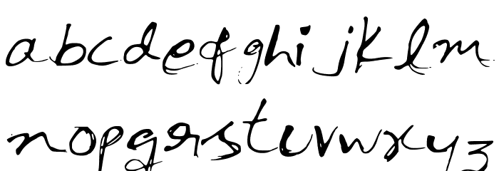 InkPen Font LOWERCASE