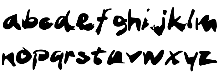 InkStand Font LOWERCASE