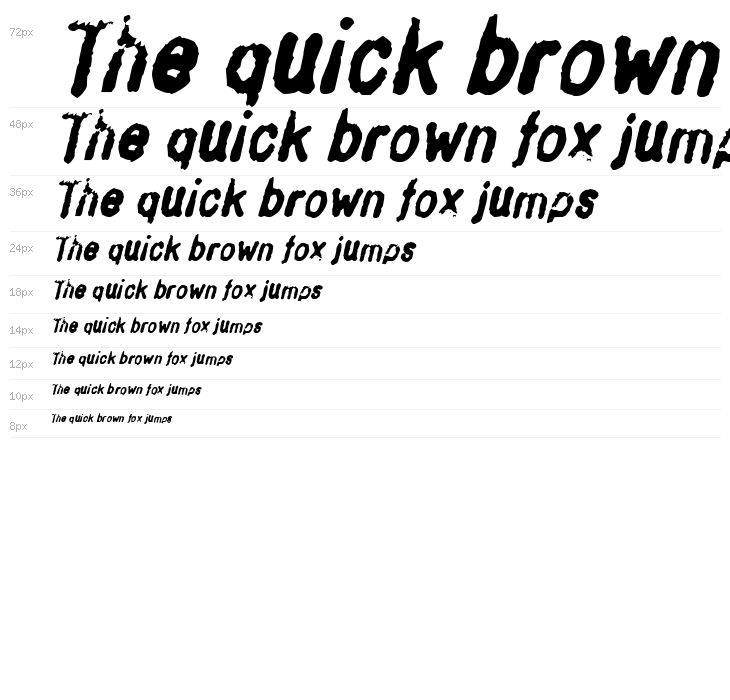 Inkbleed Oblique Waterfall