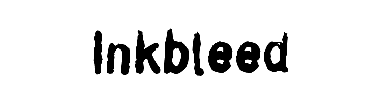 Inkbleed Font