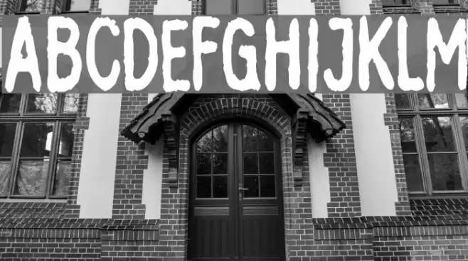 InkbleedCondensed Шрифта examples