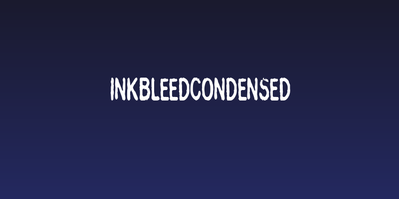 InkbleedCondensed Social Header