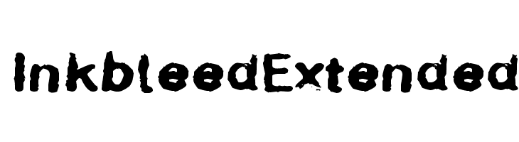 InkbleedExtended  Скачать бесплатные шрифты