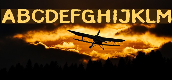 InkbleedExtended Font examples