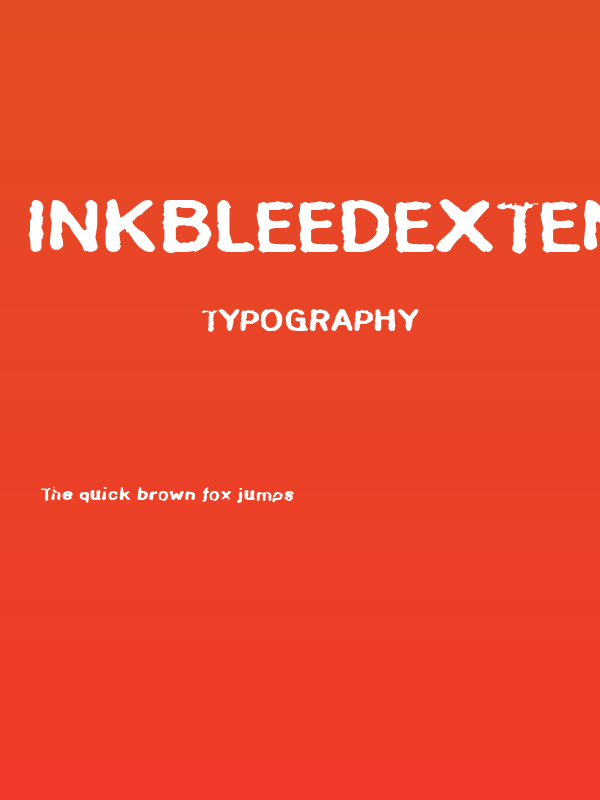 InkbleedExtended Poster