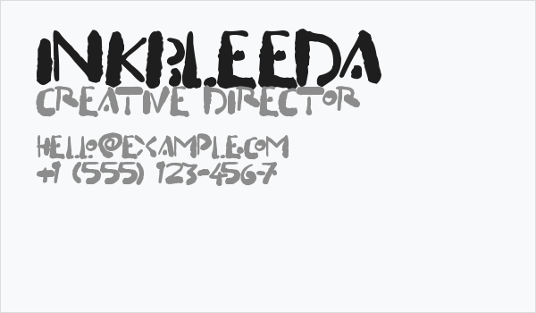 Inkbleeda Business Card