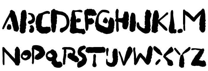 Inkbleeda Font LOWERCASE