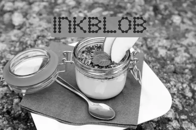 Inkblob Font examples