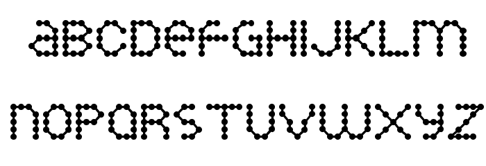 Inkblob Font LOWERCASE