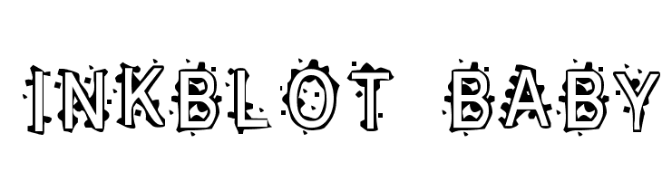 Inkblot Baby  Free Fonts Download