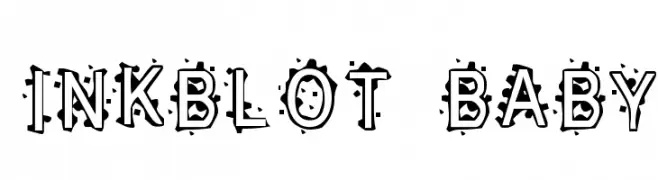 Inkblot Baby  les polices de caractères gratuit tlcharger