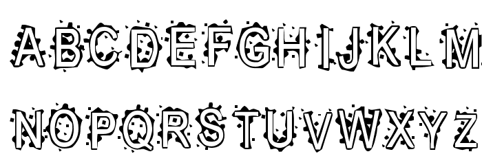 Inkblot Baby Font LOWERCASE