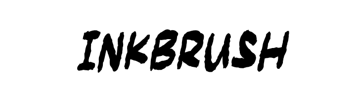 Inkbrush  フリーフォントのダウンロード