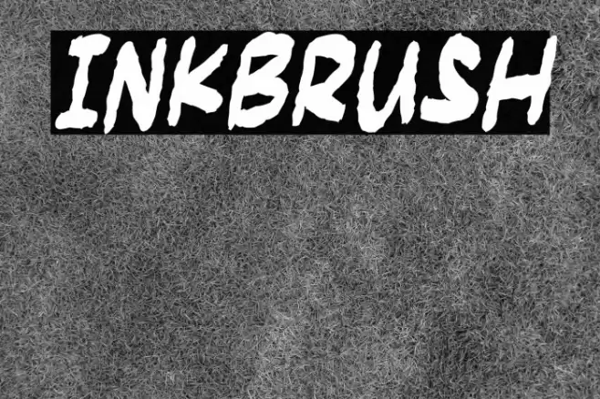 Inkbrush Font examples