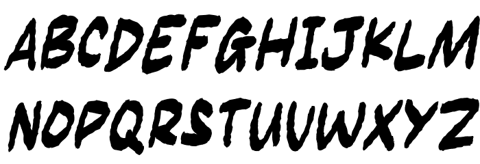 Inkbrush フォント 小文字