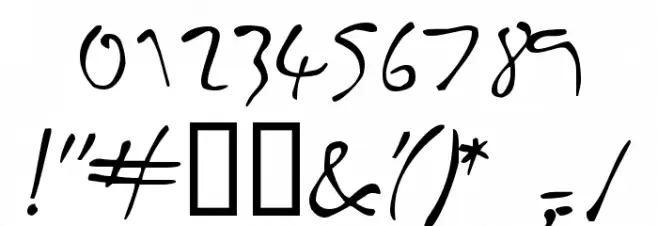 Inkburrow Polices AUTRES CHARS