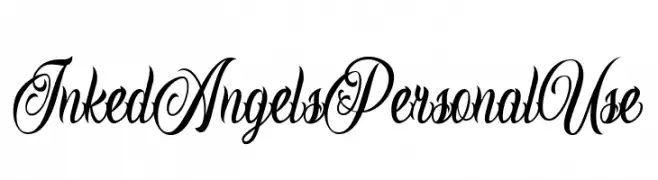 Inked Angels Personal Use  Frei Schriftart Herunterladen