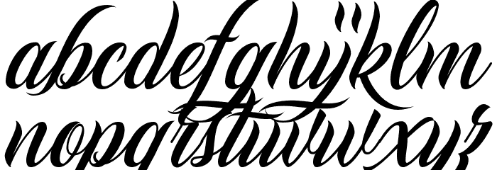 Inked Babes Font LOWERCASE