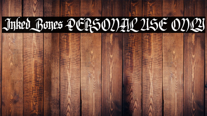 Inked Bones PERSONAL USE ONLY Example 1