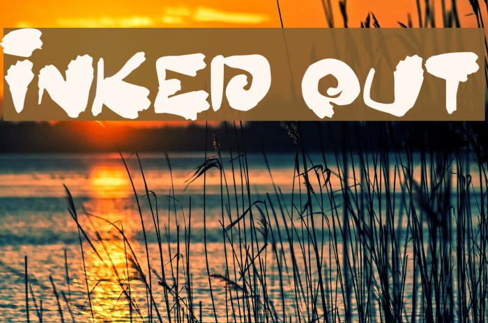 Inked Out Font examples