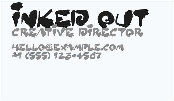 Inked Out Business Card