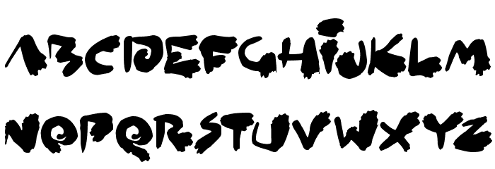 Inked Out Font LOWERCASE