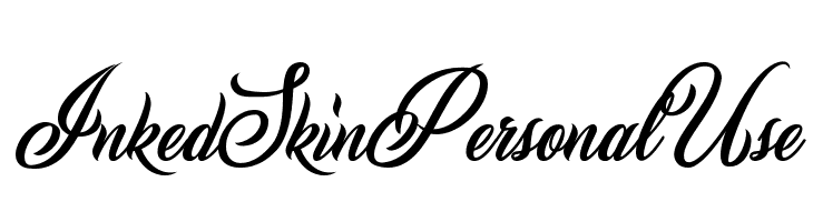 Inked Skin Personal Use Font