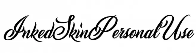 Inked Skin Personal Use   Frei Schriftart Herunterladen