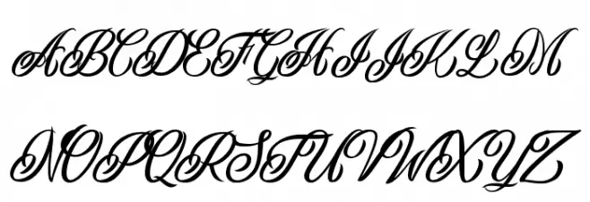Inked Skin Personal Use 字体 大写