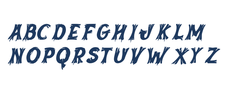 Inked Whimsy Five Uppercase