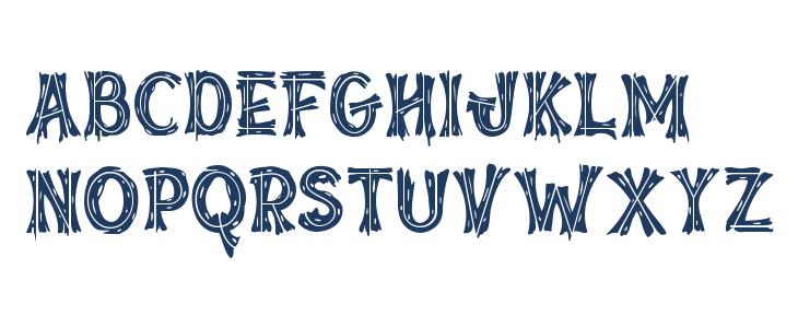 Inked Whimsy Four Uppercase