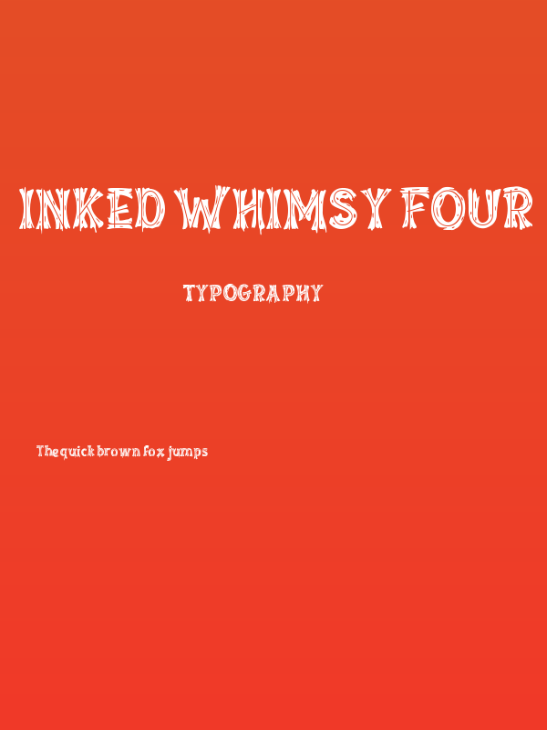 Inked Whimsy Four Poster