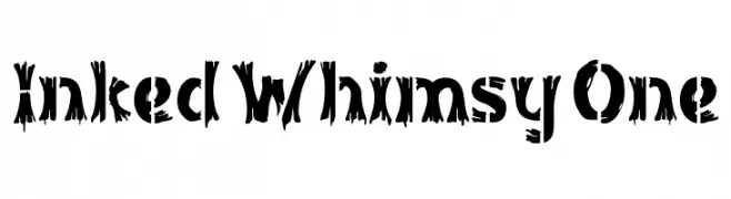 Inked Whimsy One  Frei Schriftart Herunterladen