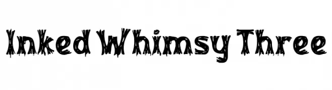 Inked Whimsy Three  Frei Schriftart Herunterladen