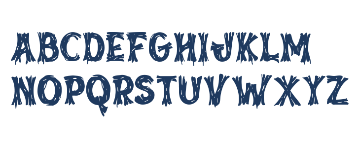 Inked Whimsy Three Uppercase