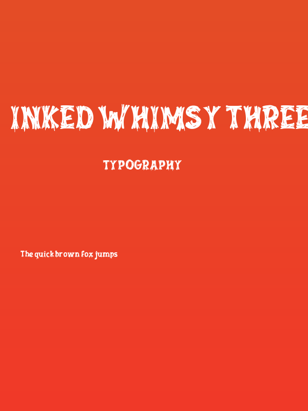 Inked Whimsy Three Poster
