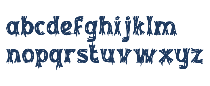 Inked Whimsy Three Lowercase